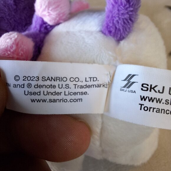 2023 Sanrio‎ Kuromi Purple Plush 8” Stuffed Animal - Picture 3 of 6